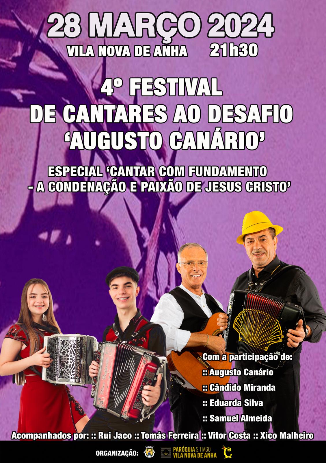 4º FESTIVAL DE CANTARES AO DESAFIO AUGUSTO CANÁRIO